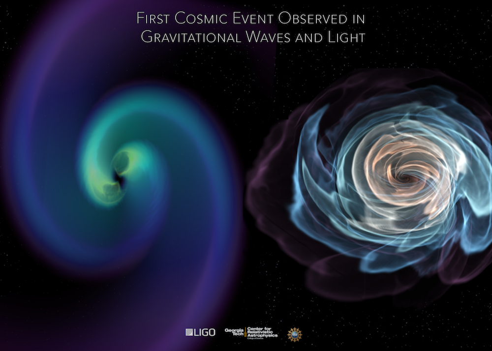 LIGO AND VIRGO MAKE FIRST DETECTION OF GRAVITATIONAL WAVES PRODUCED BY COLLIDING NEUTRON STARS